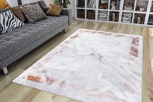 Modern Cotton Area Rug – Washable Non Slip Soft Microfiber Decorative Floor Covering