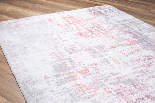 Modern Cotton Area Rug - Washable Non Slip Grey Soft Microfiber Rug for Living Room