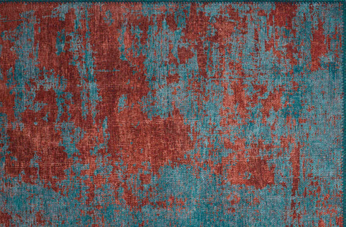 Modern Cotton Area Rug – Washable Non Slip Turquoise Soft Microfiber Carpet