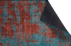 Modern Cotton Area Rug – Washable Non Slip Turquoise Soft Microfiber Carpet