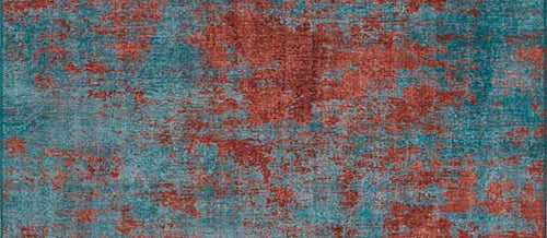 Modern Cotton Area Rug – Washable Non Slip Turquoise Soft Microfiber Carpet