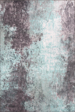 Modern Cotton Area Rug – Washable Non Slip Green Soft Microfiber Carpet for Living Room