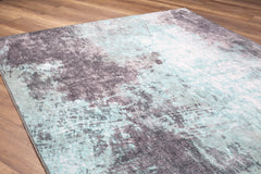 Modern Cotton Area Rug – Washable Non Slip Green Soft Microfiber Carpet for Living Room