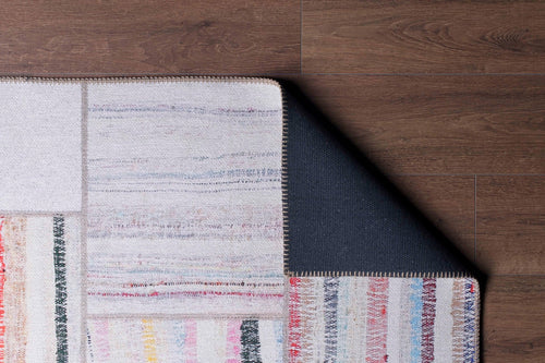 Digital Print Area Rug – Washable Non Slip Soft Microfiber Patchwork Carpet