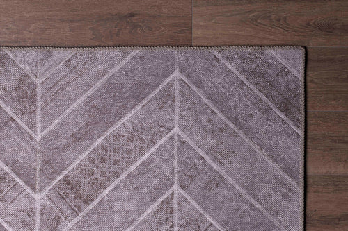 Geometric Area Rug – Washable Non Slip Cotton Area Rug with Soft Microfiber