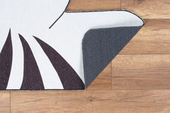 Kids Digital Print Rug - Washable Non Slip Polyester Microfiber Carpet for Children's Area