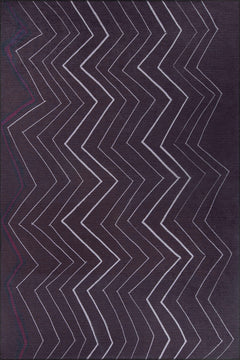 Purple Geometric Area Rug – Washable Non Slip Cotton Area Carpet for Living Room