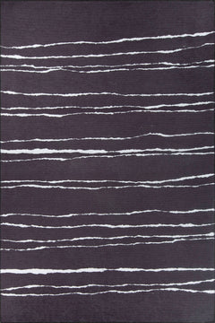 Purple Striped Area Rug - Washable Non Slip Cotton Microfiber Carpet for Living Room