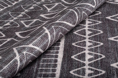 Geometric Area Rug – Washable Non Slip Cotton Polyester Woven Floor Carpet