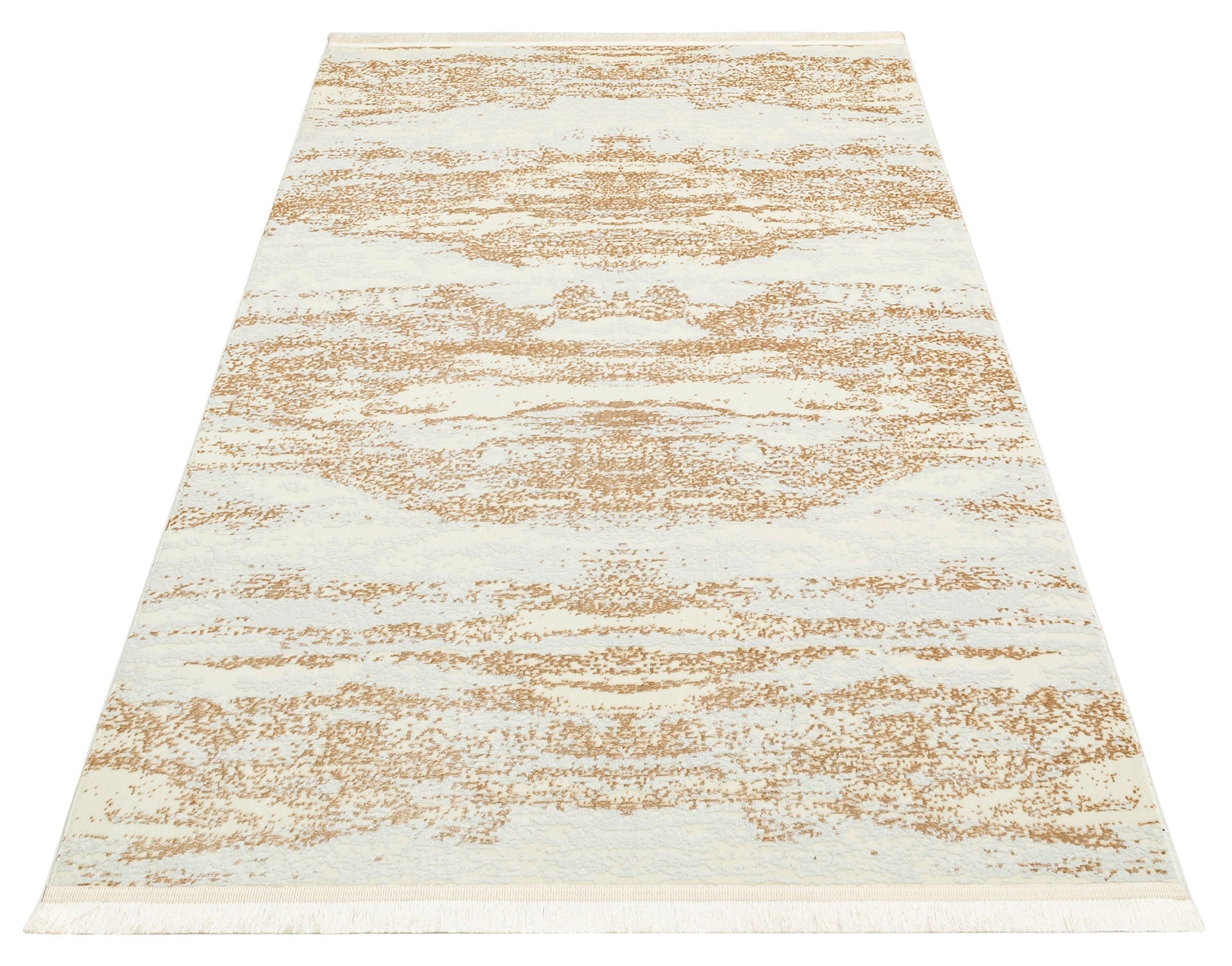 Vintage Area Rug – Machine Made Cream Rug with Washable Non Slip Backing