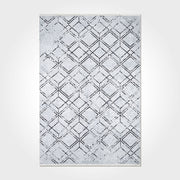 Geometric Area Rug - Washable Non Slip Chenille Cotton Rug for Living Room