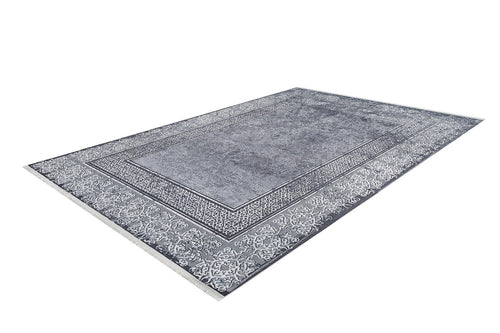 Grey Area Rug | Non Slip Antibacterial Digital Print Carpet – Stylish, Dust Free Floor Rug