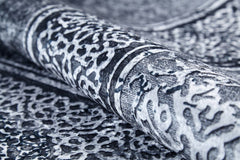 Grey Area Rug | Non Slip Antibacterial Digital Print Carpet – Stylish, Dust Free Floor Rug