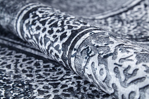 Grey Area Rug | Non Slip Antibacterial Digital Print Carpet – Stylish, Dust Free Floor Rug