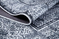 Grey Area Rug | Non Slip Antibacterial Digital Print Carpet – Stylish, Dust Free Floor Rug