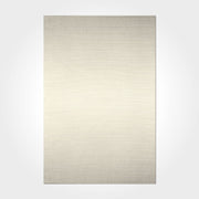 Cream Striped Area Rug – Washable Non Slip Chenille Cotton Carpet for Living Room