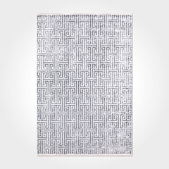 Geometric Area Rug – Washable Non Slip Polyester Chenille Cotton Carpet