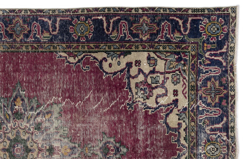 Atina 10251 Red Vintage Wool Handmade Area Rug 5'8" x 8'11"