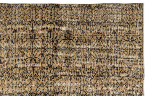 Atina 10289 Beige Vintage Wool Handmade Area Rug 5'3" x 9'1"