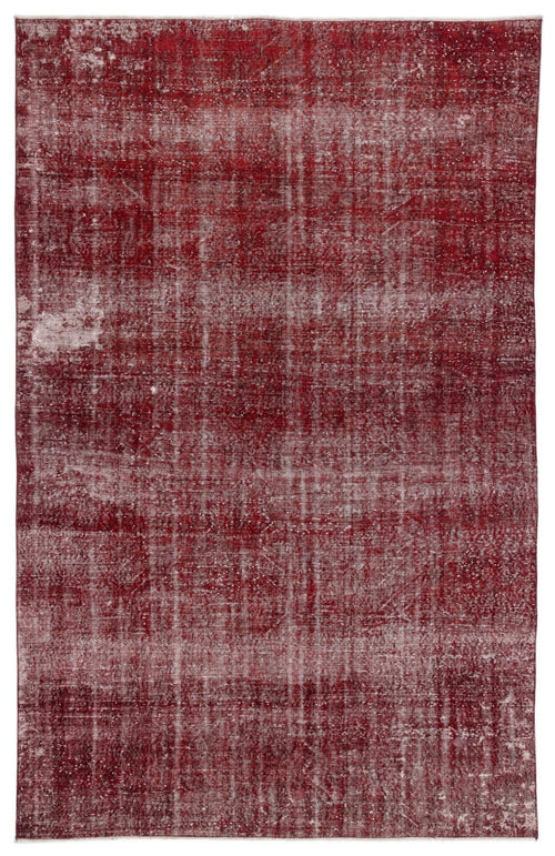 Atina 10493 Red Vintage Wool Handmade Area Rug 6'7" x 10'4"