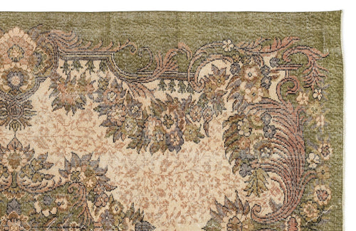 Atina 10882 Beige Vintage Wool Handmade Area Rug 5'11" x 9'5"