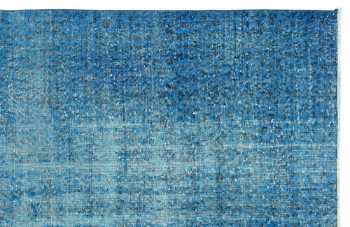 Atina 10896 Blue Vintage Wool Handmade Area Rug 5'8" x 9'0"