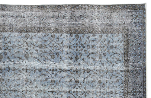 Atina 10913 Blue Vintage Wool Handmade Area Rug 5'7" x 9'1"