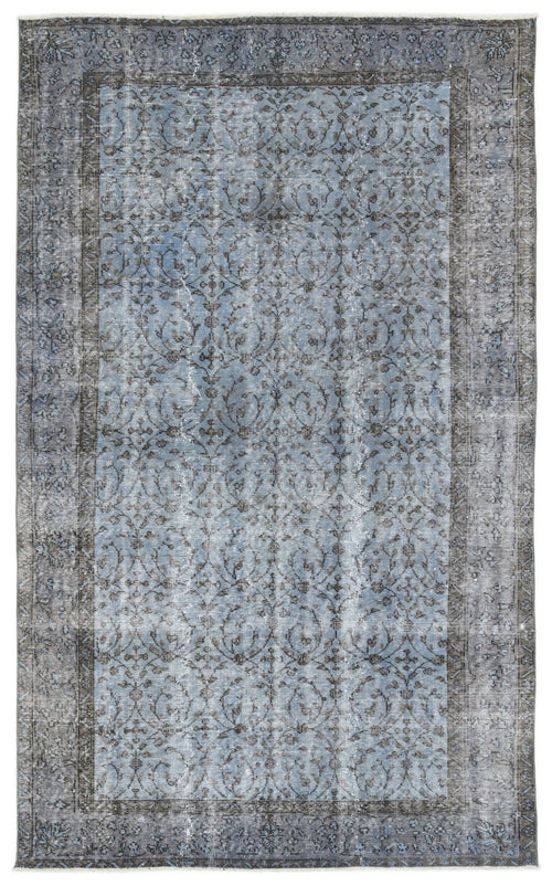 Atina 10913 Blue Vintage Wool Handmade Area Rug 5'7" x 9'1"