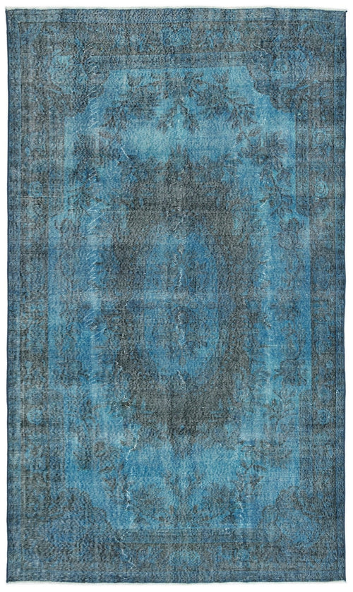 Atina 12012 Turquoise Vintage Wool Handmade Area Rug 6'0" x 10'1"