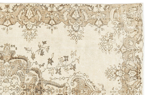 Atina 12054 Beige Vintage Wool Handmade Area Rug 5'3" x 9'3"