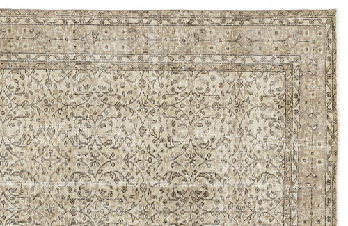 Atina 12089 Beige Vintage Wool Handmade Area Rug 5'8" x 9'1"