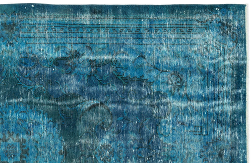 Atina 12190 Turquoise Vintage Wool Handmade Area Rug 5'11" x 9'5"