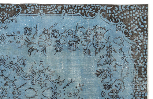 Atina 12212 Turquoise Vintage Wool Handmade Area Rug 5'9" x 9'3"