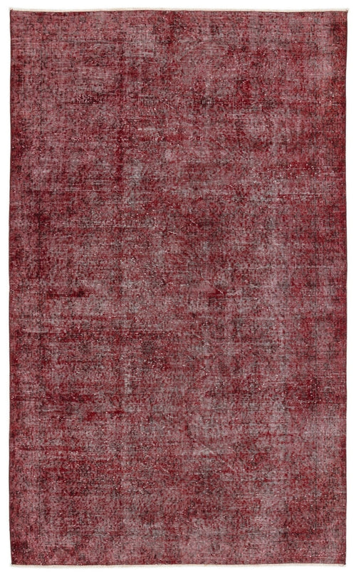 Atina 12300 Red Vintage Wool Handmade Area Rug 5'4" x 8'10"