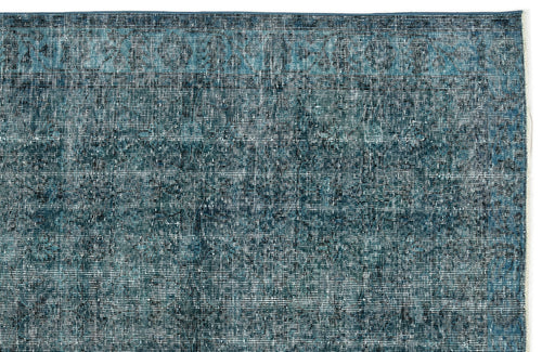 Atina 12466 Turquoise Vintage Wool Handmade Area Rug 5'6" x 8'9"