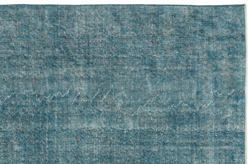 Atina 12570 Turquoise Vintage Wool Handmade Area Rug 5'5" x 8'11"