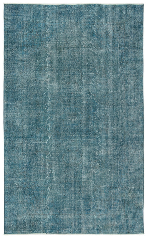 Atina 12570 Turquoise Vintage Wool Handmade Area Rug 5'5" x 8'11"