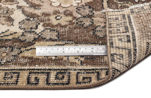 Atina 12697 Beige Vintage Wool Handmade Area Rug 5'8" x 8'9"