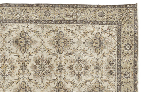 Atina 13008 Beige Vintage Wool Handmade Area Rug 6'0" x 9'8"