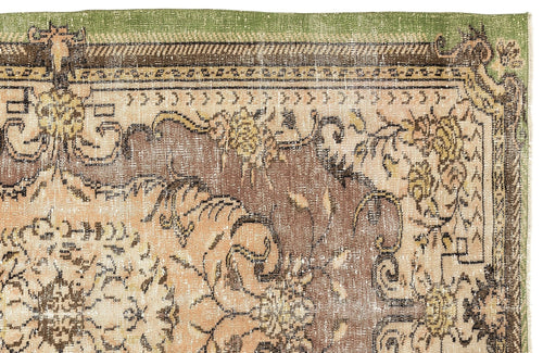 Atina 13014 Beige Vintage Wool Handmade Area Rug 5'4" x 8'6"