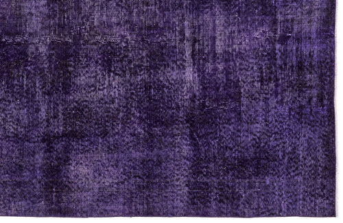 Atina 13119 Purple Vintage Wool Handmade Area Rug 5'3" x 8'4"