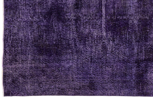 Atina 13119 Purple Vintage Wool Handmade Area Rug 5'3" x 8'4"
