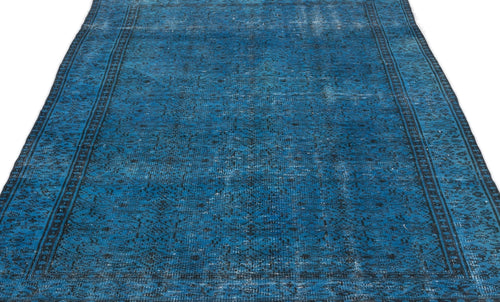 Atina 13133 Blue Vintage Wool Handmade Area Rug 5'8" x 8'7"
