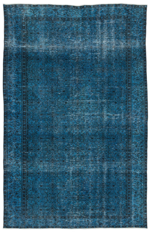 Atina 13133 Blue Vintage Wool Handmade Area Rug 5'8" x 8'7"
