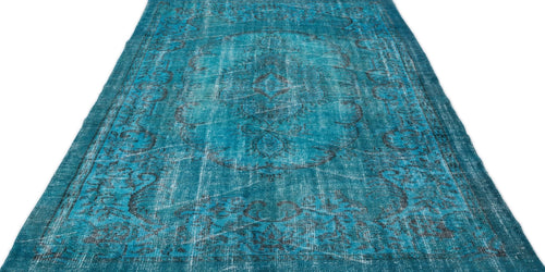 Atina 13396 Turquoise Vintage Wool Handmade Area Rug 5'10" x 9'3"