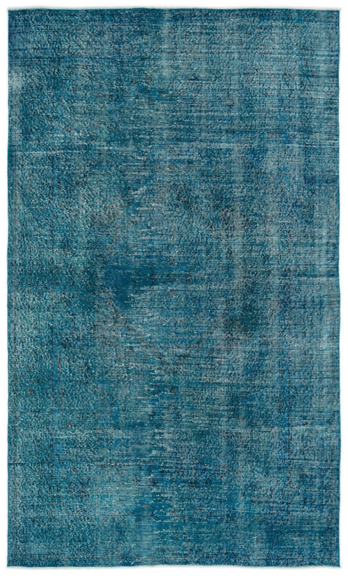 Atina 13427 Turquoise Vintage Wool Handmade Area Rug 5'11" x 9'10"