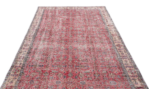Atina 13539 Red Vintage Wool Handmade Area Rug 5'3" x 9'1"