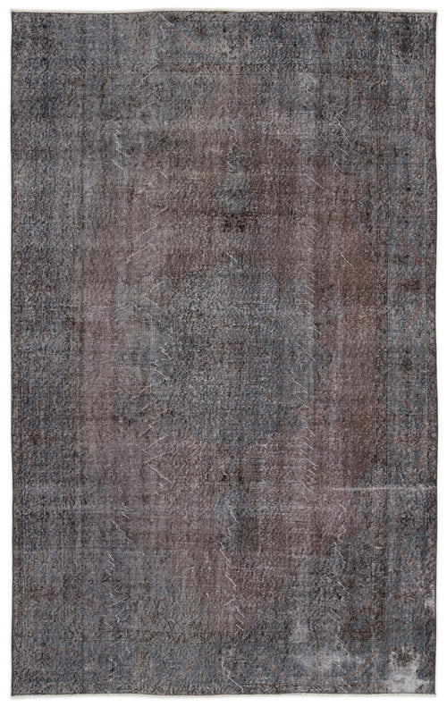 Atina 13705 Grey Vintage Wool Handmade Area Rug 5'7" x 9'1"
