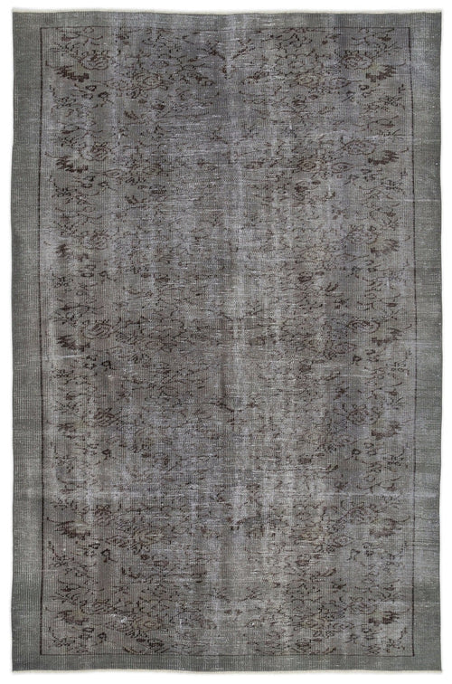 Atina 13761 Grey Vintage Wool Handmade Area Rug 5'11" x 9'3"
