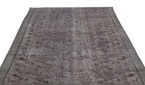 Atina 13761 Grey Vintage Wool Handmade Area Rug 5'11" x 9'3"